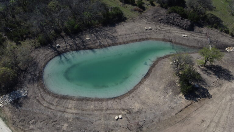 Completed Pond in Lampasas!