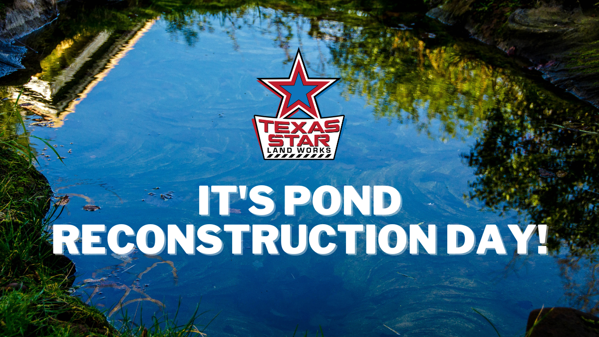 It's pond reconstruction day!